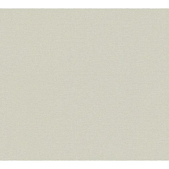 A.S. Création Flavour Vliestapete II - Cappuccino, Uni, 10,05 x 0,53 m - Nahaufnahme eines beigen Textiltapetenmusters mit dezenter Webstruktur, ideal für ruhige und elegante Innenräume.