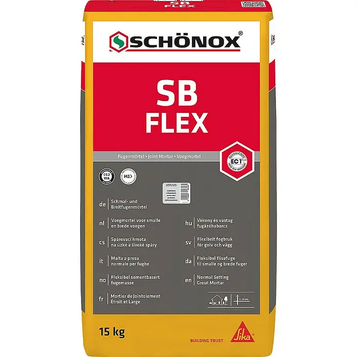Schönox Fliesenkleber SB FLEX dunkelgrau 15 kg - 