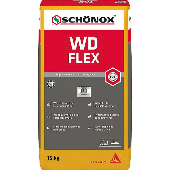 Schönox Fliesenkleber WD FLEX anthrazit 5 kg - 