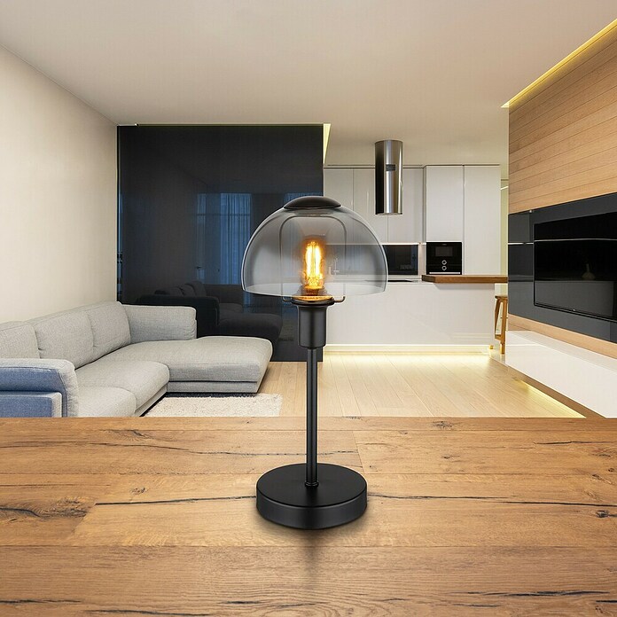 Globo Stolna svjetiljka Kokkini  (25 W, Crna, Boja sjenila: Crna, E14) | BAUHAUS