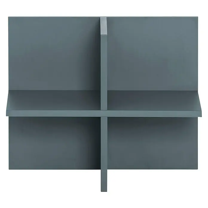 Schildmeyer Rena Einsatz - L x B x H: 32,8 x 47,5 x 38,4 cm, Fjord, Passend für: Regale mit Fachmaßen 23 x 31,2 x 18,4 cm - Graues Würfelregal mit vier Fächern und minimalistischem Design, ideal für modernes Wohnen und platzsparende Aufbewahrung.