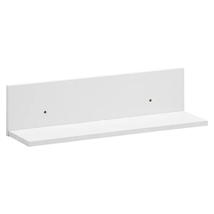 Schildmeyer Wandregal-Set - L x B x H: 17,3 x 60 x 15,7 cm, Weiß - Ein weißes Wandregal zur stilvollen Aufbewahrung von Dingen und zur Dekoration von Wohnräumen. Einfache Montage durch vorgefertigte Bohrlöcher.