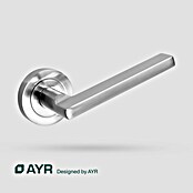 AYR Juego de manillas (Aleación de zinc / aluminio, Grosor de la puerta: 35 mm - 45 mm) | BAUHAUS