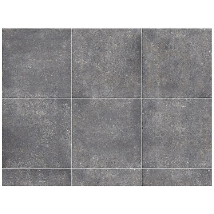 Granitogresne ploščice Savanna  (79,7 x 79,7 cm, Antracit, Mat) | Ploščice z videzom betona | Talne ploščice | Talne obloge | Izdelki | BAUHAUS