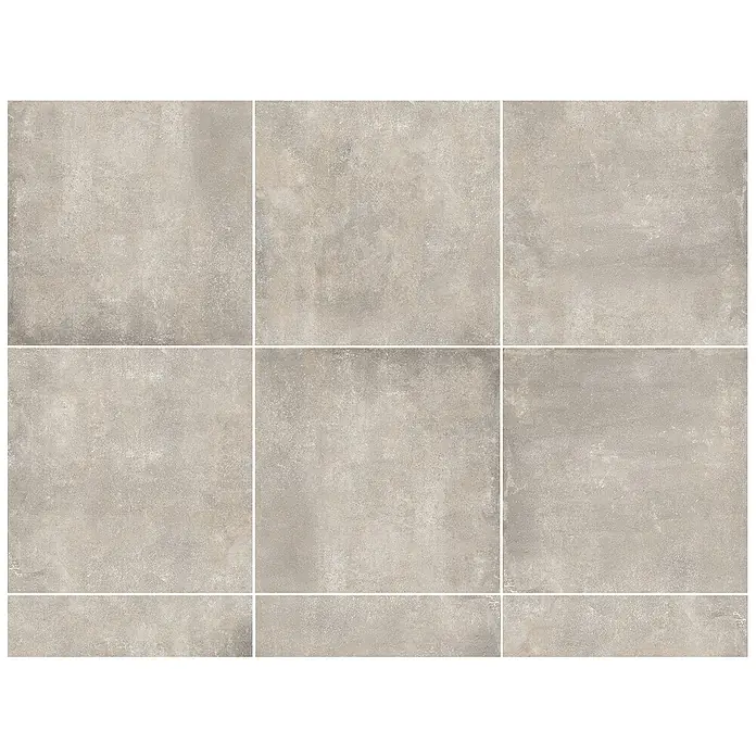Feinsteinzeugfliese Savanna - 79,7 x 79,7 cm, Desert, Matt - Texturierte, graue Bodenfliesen, die ein modernes und schlichtes Design für Innenräume bieten. Ideal für ein stilvolles Ambiente.