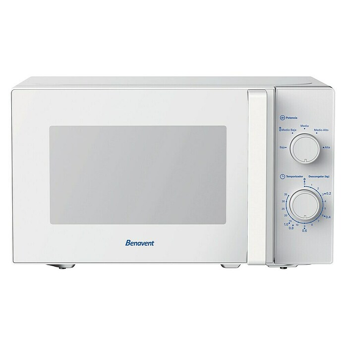 Benavent Microondas MBM20WSG (Potencia máx.: 700 W, 20 l, Blanco) | BAUHAUS
