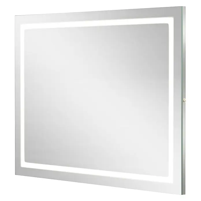 Camargue Espacio LED-Lichtspiegel Vista - 120 x 90 cm - Dieser LED-beleuchtete Badezimmerspiegel sorgt für eine moderne Atmosphäre und bietet optimale Lichtverhältnisse.