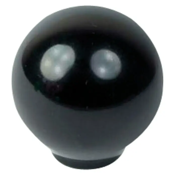 Nesu Pomo para muebles 626 - Tipo de tirador del mueble: Botón, Ø x Al: 29 x 29 mm, Plástico, Negro, Brillante - Pomo de cambio esférico negro. El pomo de cambio brillante garantiza un aspecto elegante en todos los vehículos.