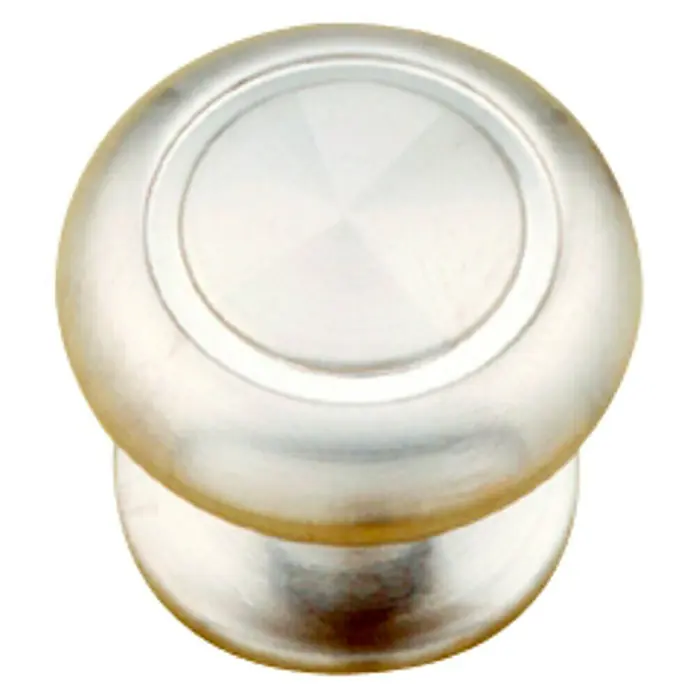 Nesu Pomo para muebles 6316 6 uds. - 6 ud., Ø x Al: 30 x 30 mm, Acero - Pomo de puerta redondo de metal plateado con superficie lisa para diseño interior moderno.