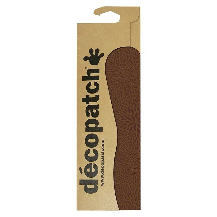 Décopatch Papel decorativo Sem - Marrón, 3 ud., 40 x 30 cm - Detalle de un producto Decopatch en embalaje marrón con diseño floral, ideal para proyectos de manualidades y decoraciones creativas.