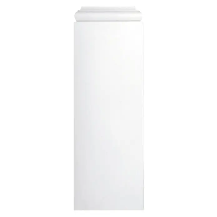 Wandelement Pilaster-Fuß HFP 15 - 54 x 18,2 x 4 cm, Expandiertes Polystyrol (EPS) - Elegante weiße Pilaster für ein stilvolles Interieur. Dekoratives Element für Wandgestaltung und architektonische Akzente.