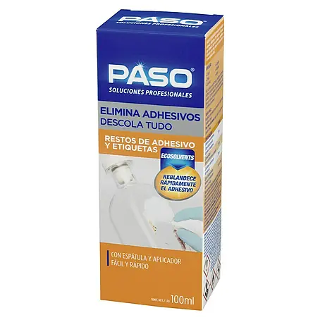 Paso  Eliminador de adhesivo