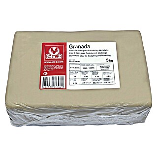 Pasta para modelismo Gres Granada (5 kg, Grueso)