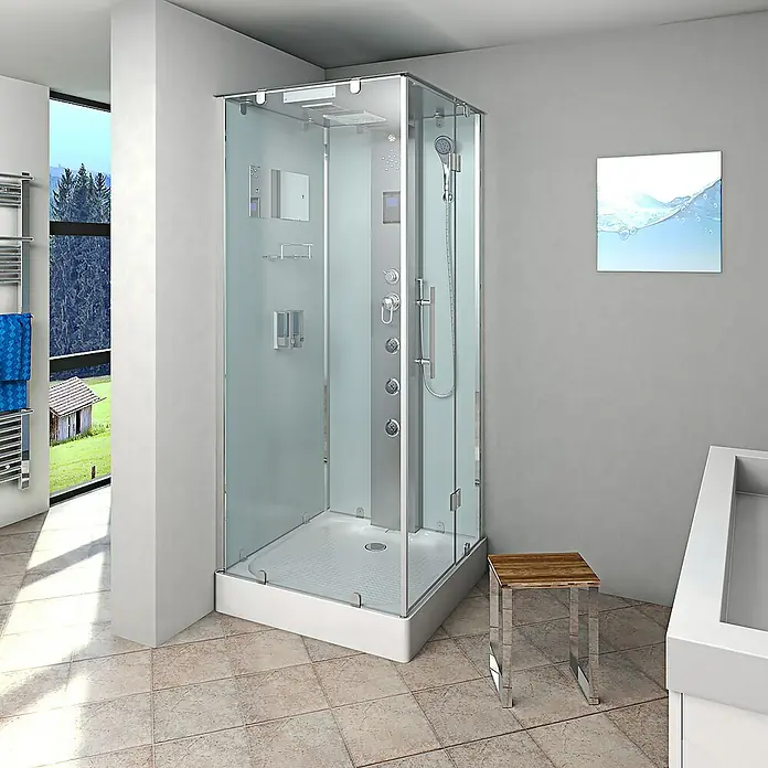 AcquaVapore Komplettdusche Dampfdusche D38-20R2 - 100 x 100 x 218 cm