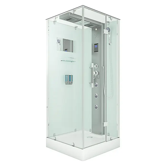 AcquaVapore Komplettdusche Dampfdusche D38-20R2 - 100 x 100 x 218 cm