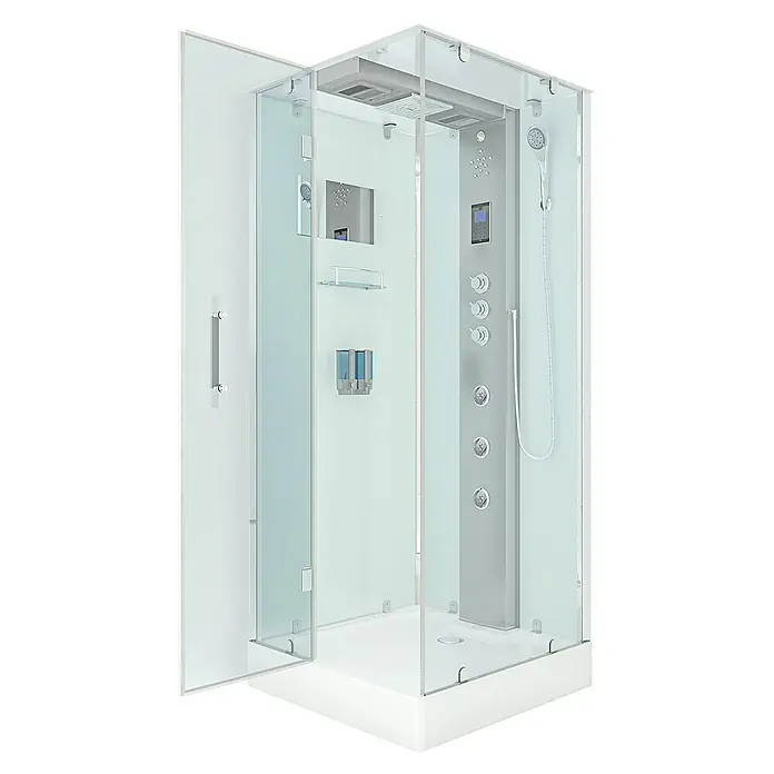 AcquaVapore Komplettdusche Dampfdusche D38-20L3-EC - 100 x 100 x 218 cm