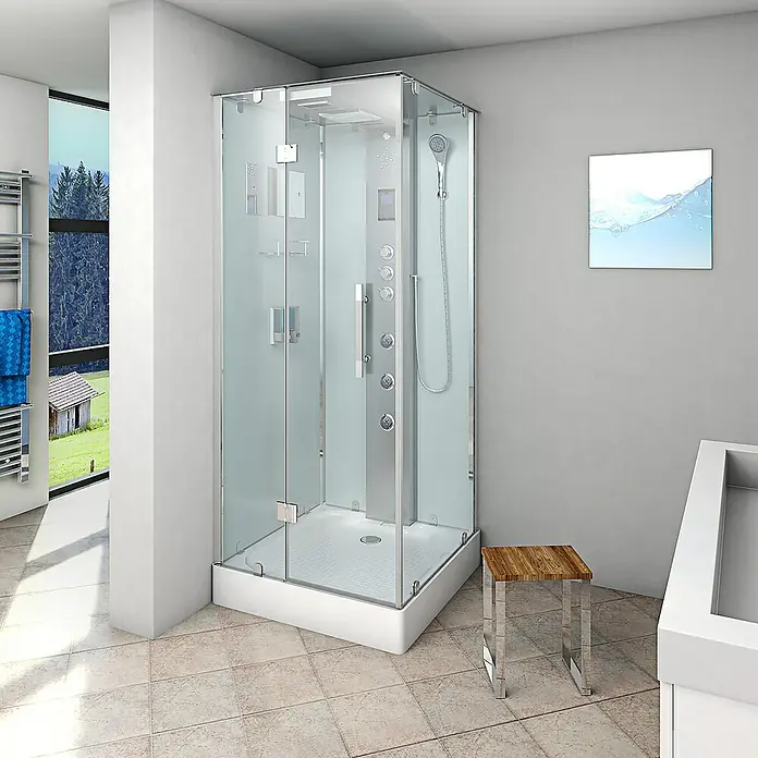 AcquaVapore Komplettdusche Dampfdusche D38-20L3 - 100 x 100 x 218 cm