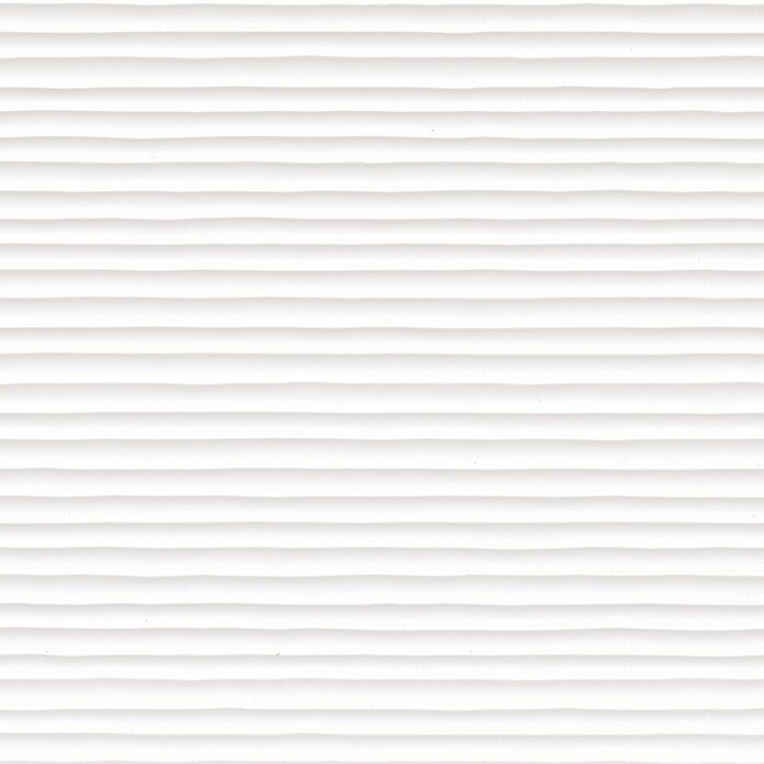 DryTile Wandfliese Palazzo Strukturiert Linie (30 x 60 cm, Weiß, Glänzend) | BAUHAUS