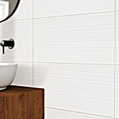 DryTile Wandfliese Palazzo Strukturiert Rille (30 x 60 cm, Weiß, Glänzend) | BAUHAUS
