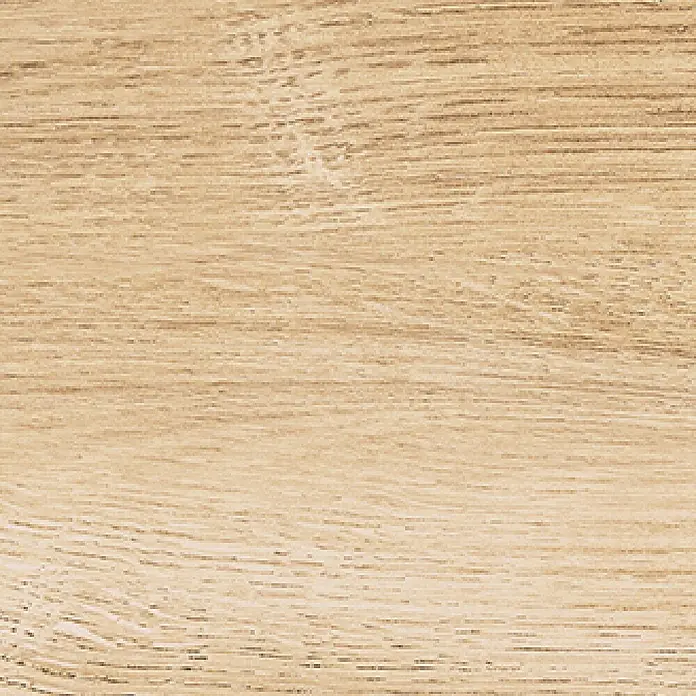 Steingutfliese Mini York - 60 x 11 cm, Sand, Matt - Nahaufnahme eines hellen Holzbretts mit deutlicher Maserung, ideal für Möbeldesign oder als Hintergrund.