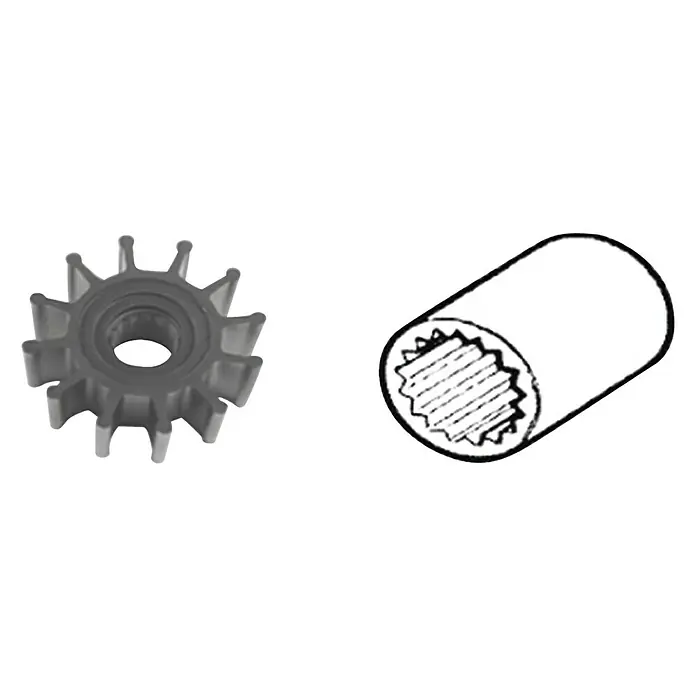 CEF Impeller 500207 GT - Ø x L: 57 x 31,6 mm, Wellendurchmesser: 16 mm - Impeller-Wasserpumpe und Keilwelle: Komponenten für effiziente Kraftübertragung und Kühlung in mechanischen Systemen.
