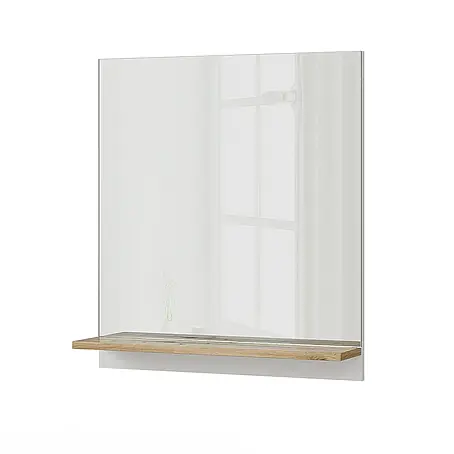 Vicco  Wandspiegel Marelle Weiß/Artisan mit Regal