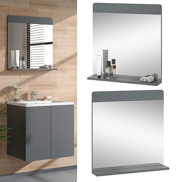 Vicco Wandspiegel Izan Grau - Grau