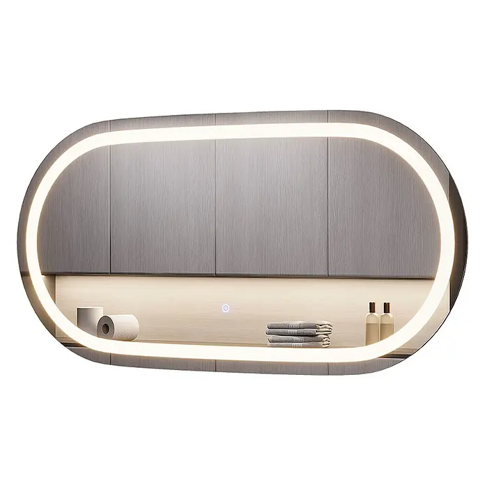 Vicco Wandspiegel Miral Glas mit Frontlight Beleuchtung - Glas