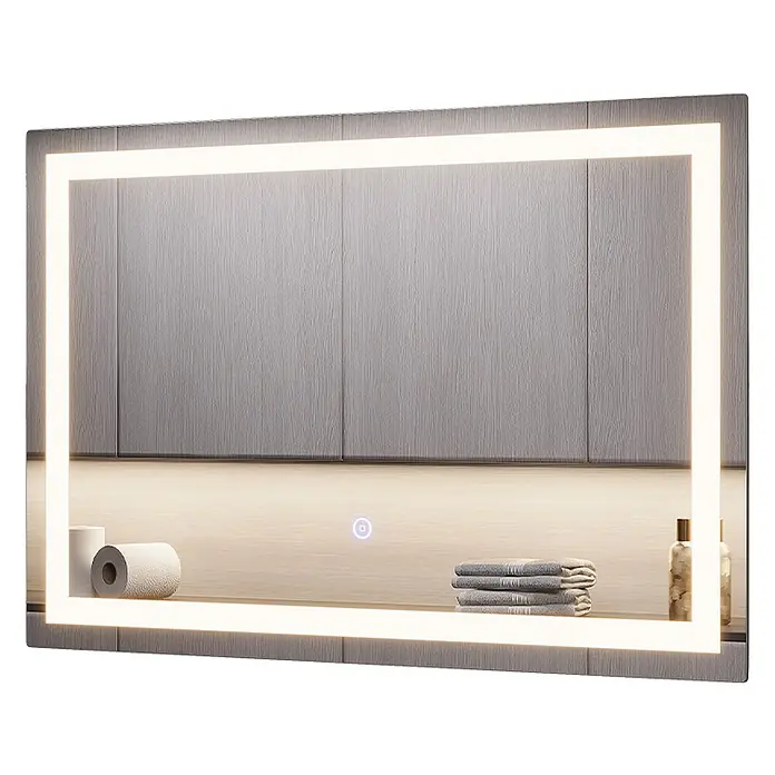 Vicco Wandspiegel Miral Glas mit Frontlight Beleuchtung - Glas