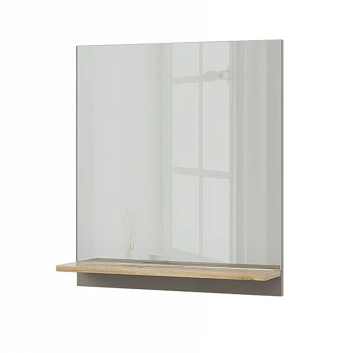 Vicco Wandspiegel Marelle Greige mit Regal - Greige