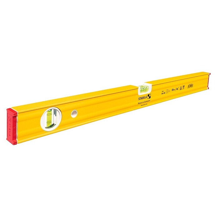 Stabila Wasserwaage 80 AS (Länge: 60 cm, Anzahl Libellen: 2)