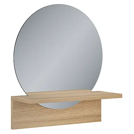 Vicco  Wandspiegel Goldkraft Eiche mit Ablage