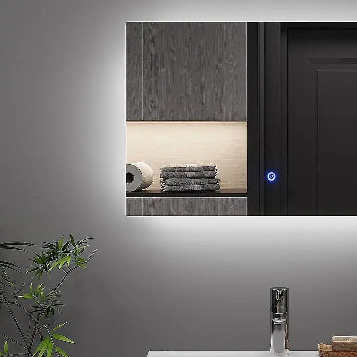 Vicco Wandspiegel Miral Glas mit Backlight Beleuchtung - Glas