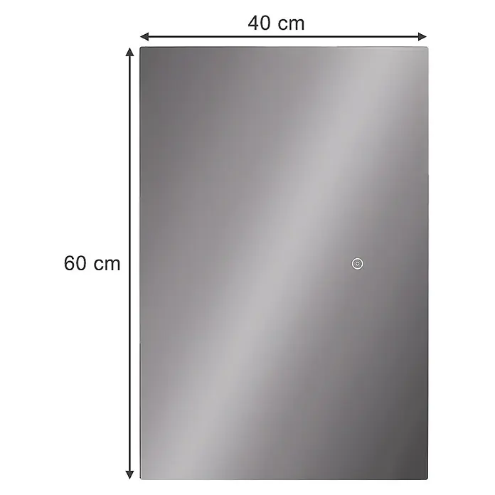 Vicco Wandspiegel Miral Glas mit Backlight Beleuchtung - Glas
