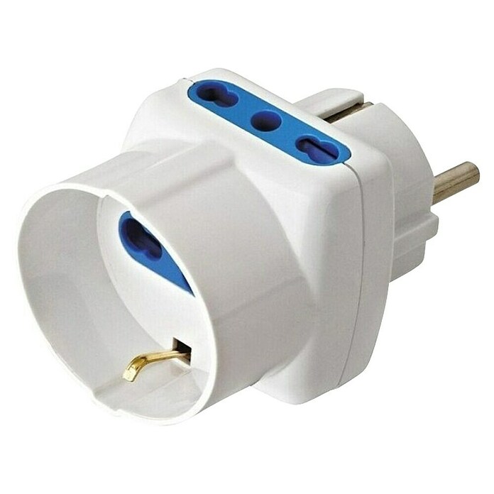 Potovalni adapter za vtičnice AD-SC5  (230 V, 16 A, Barva: Bela) | 3238 - Reisestecker | CBDD - Zwischenstecker | CBD - Verlängerungen, Tischsteckdosen, Kabelt | CB - Elektroinstallation | C - Elektro | BAUHAUS