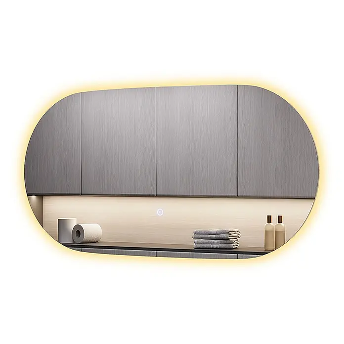 Vicco Wandspiegel Miral Glas mit Backlight Beleuchtung - Glas