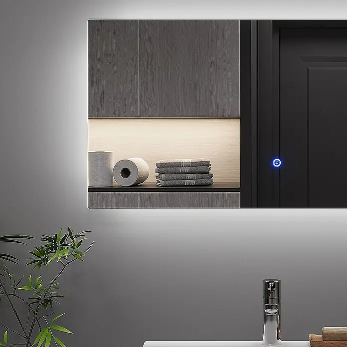 Vicco Wandspiegel Miral Glas mit Backlight Beleuchtung - Glas