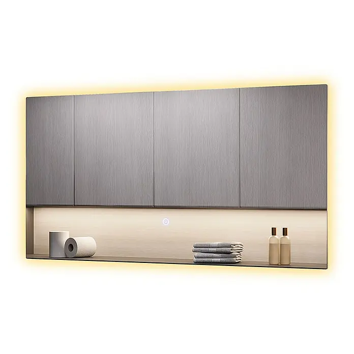 Vicco Wandspiegel Miral Glas mit Backlight Beleuchtung - Glas