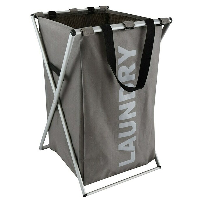 MSV Cesta de ropa (L x An x Al: 36 x 36 x 60 cm, Gris oscuro) | BAUHAUS