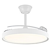 Cristal Record Ventilador de techo Polaris (Blanco, 106 cm, 30 W, Blanco cálido) | BAUHAUS