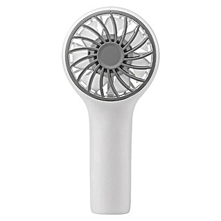 Cristal Record Ventilador de mano Travel (6,3 x 13,4 cm, Blanco)