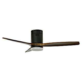 Cristal Record Ventilador de techo Nine Eco (29 W, Negro, Diámetro: 122 cm, Tamaño de la estancia: 20 m²)