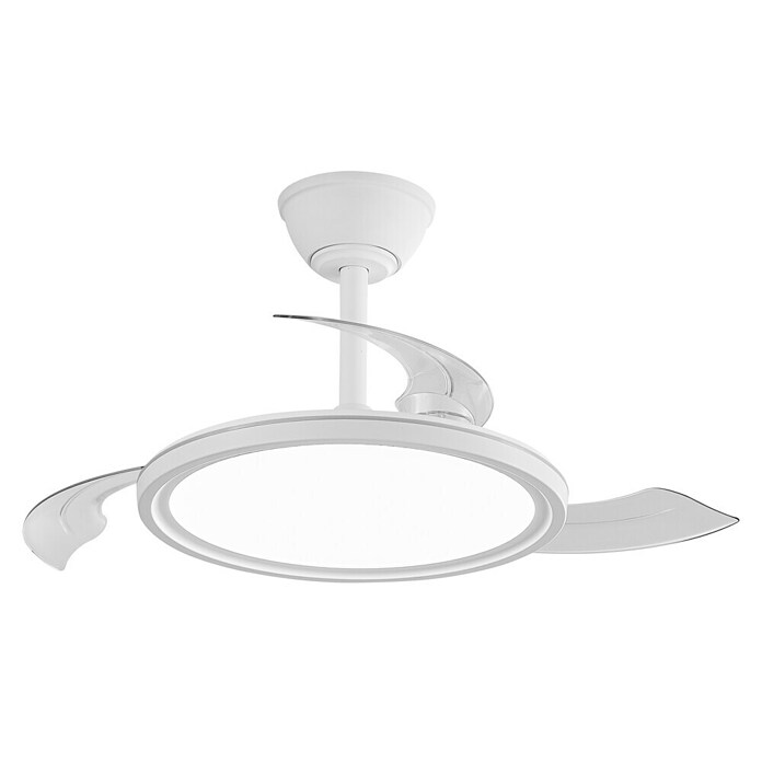 Cristal Record Ventilador de techo Rexus (Blanco, 92 cm, 20 W, RGB) | BAUHAUS