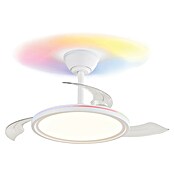 Cristal Record Ventilador de techo Rexus (Blanco, 92 cm, 20 W, RGB) | BAUHAUS