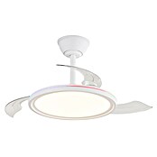 Cristal Record Ventilador de techo Rexus (Blanco, 92 cm, 20 W, RGB) | BAUHAUS