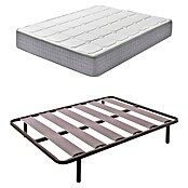 Unique Somier de láminas R66 y colchón Top (Largo: 200 cm, Ancho: 90 cm, Viscoelástica, Colchón a 2 caras) | BAUHAUS