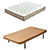 Unique Estructura de cama y colchón Toronto (L x An: 200 x 150 cm, Beige, Núcleo de muelles, Colchón a 2 caras/Antiácaros/Transpirable) | BAUHAUS