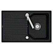 Villeroy & Boch Einbauspüle Linara (80 x 51 cm, Keramik, Schwarz) | BAUHAUS