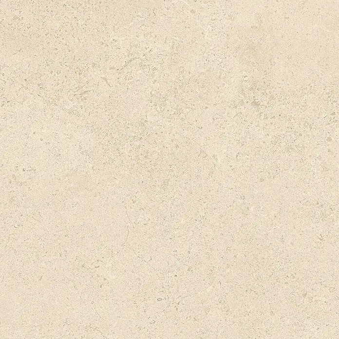 Atlas Concorde Solution Feinsteinzeugfliese Lunastone - 60 x 120 cm, Sand, Matt - Nahaufnahme einer beigen Fliese mit subtiler Maserung, ideal für moderne Innenräume. Die Fliese bietet eine warme, natürliche Optik.