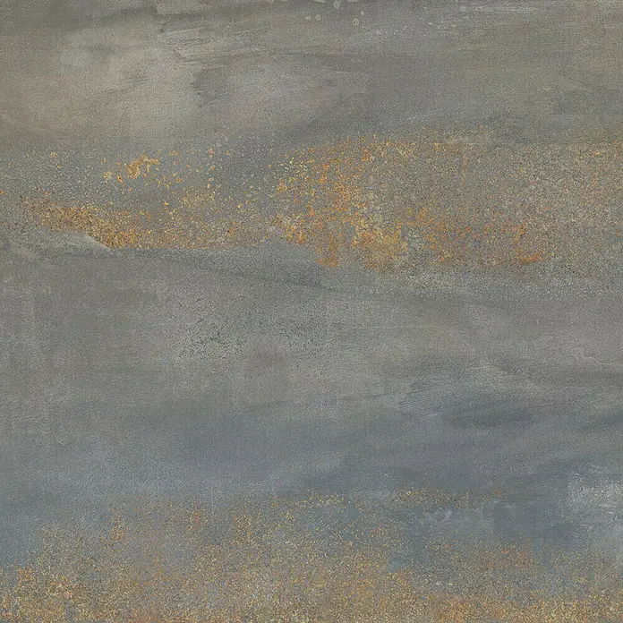 Metallica Feinsteinzeugfliese - 60 x 120 cm, Titan, Matt - Graue Feinsteinzeugfliese mit Rosteffekt. Die Oberfläche ist matt und rau und sorgt für ein industrielles Flair im Raum.